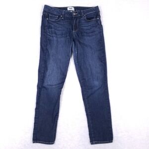 Paige Kylie Crop‎ Jeans Dark Wash Blue Size 30 Skinny Fit Made in USA